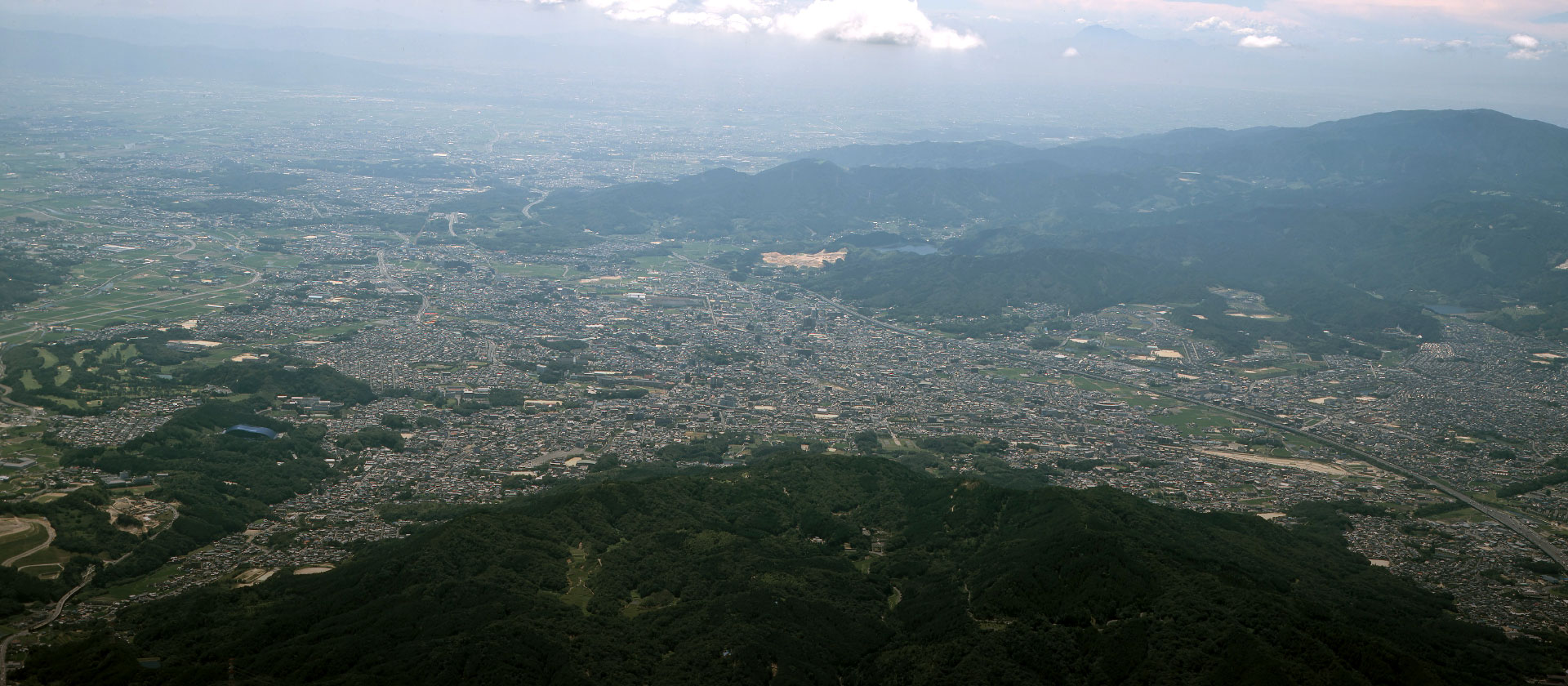  ‘니시노미야코’ 주변 공중 촬영